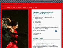 Tablet Screenshot of flamencotanz-la-ursula.ch